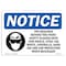 Signmission OSHA Sign, PPE Required Beyond This Point With, 10in X 7in Rigid Plastic, 10" W, 7" H, Landscape OS-NS-P-710-L-17765 - alternate 1